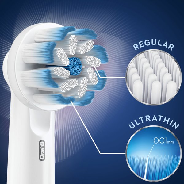 Oral-B Ανταλλακτικές κεφαλές βουρτσών Sensitive Clean, 10 τεμ.