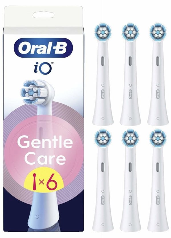 Oral-B iO Κεφαλή βουρτσίσματος Απαλή Φροντίδα, 6 τεμ