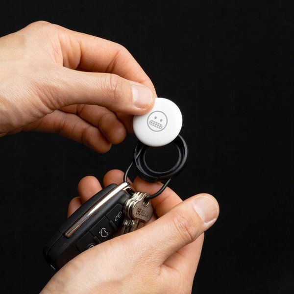 Θήκη Orbitkey Slim για AirTag με κρίκο κλειδιού, μαύρο