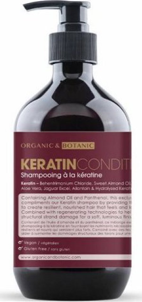 organic & botanic Μαλακτική Κρέμα Μαλλιών Organic & Botanic Κερατίνη (500 ml)
