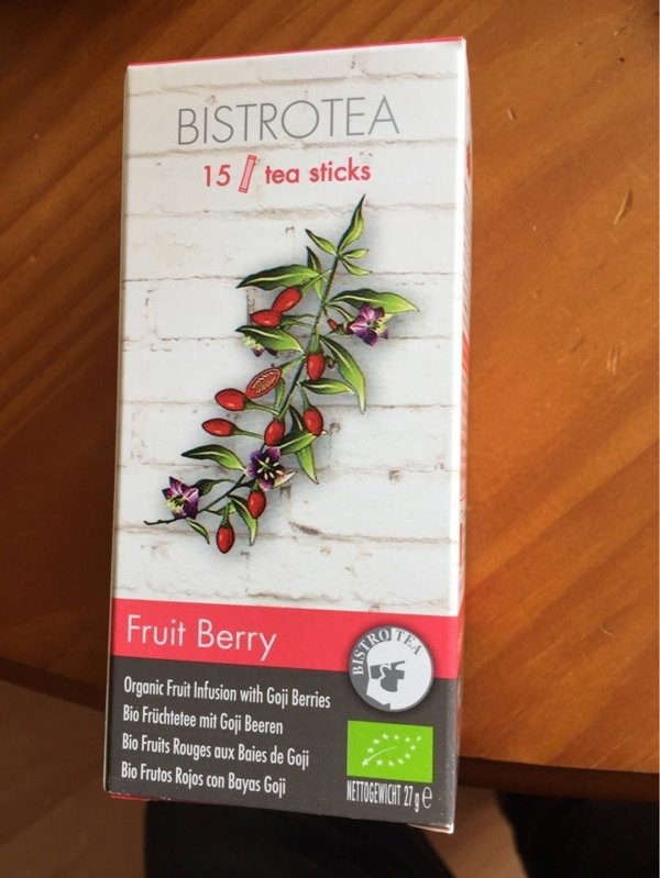 Βιολογική έγχυση φρούτων NoName Bistro Tea Fruit Berry, 15 τεμ.