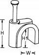 Οργανωτής Goobay Καλωδιοδέτης, λευκός - Ύψος 7.4 mm