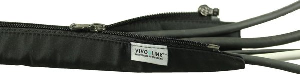 Οργανωτής VivoLink Vivolink PROZIPSLEEVE4.5 καλύμματα καλωδίων Μαύρο