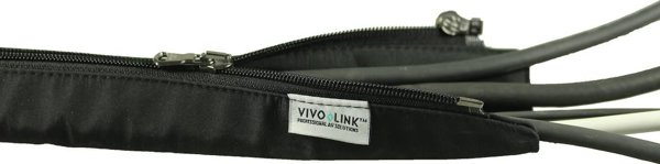 Οργανωτής VivoLink Vivolink PROZIPSLEEVE4.5 καλύμματα καλωδίων Μαύρο