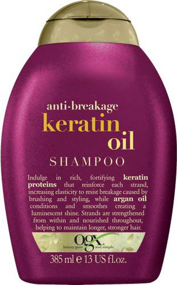 Organix Cosmetix Σαμπουάν με Κερατίνη και Λάδι που Προλαμβάνει το Σπάσιμο των Μαλλιών 385ml