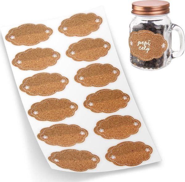 ORION Αυτοκόλλητες ετικέτες για βάζα 12 τεμ. γενικής χρήσης