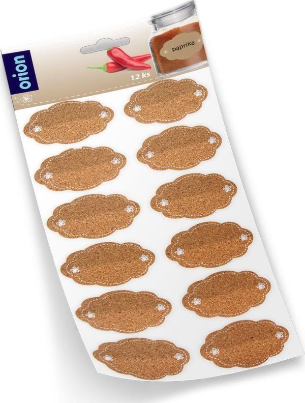 ORION Αυτοκόλλητες ετικέτες για βάζα 12 τεμ. γενικής χρήσης