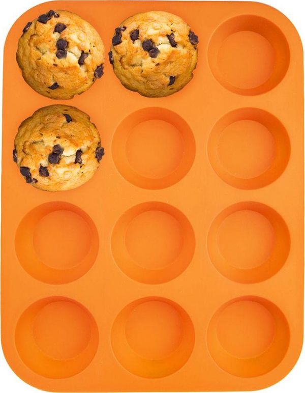 Orion Φόρμα ΣΙΛΙΚΟΝΗΣ για muffins για ψήσιμο muffins cupcakes 12 τεμάχια