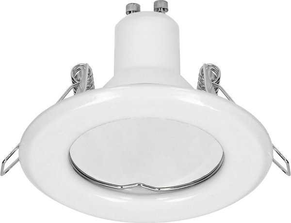 Διακοσμητικό πλαίσιο Orno SUTRI RC για σποτ, MR16/GU10 max 50W, στρογγυλό, σταθερό, λευκό