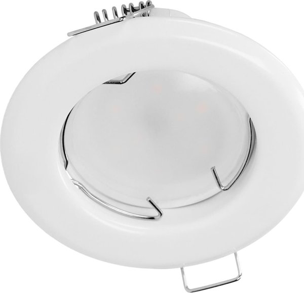 Διακοσμητικό πλαίσιο Orno SUTRI RC για σποτ, MR16/GU10 max 50W, στρογγυλό, σταθερό, λευκό