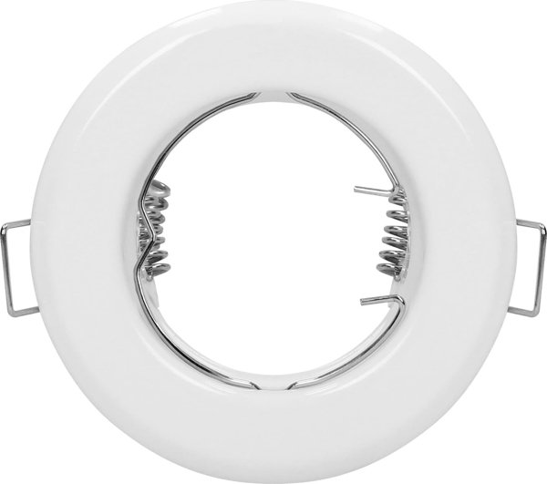 Διακοσμητικό πλαίσιο Orno SUTRI RC για σποτ, MR16/GU10 max 50W, στρογγυλό, σταθερό, λευκό