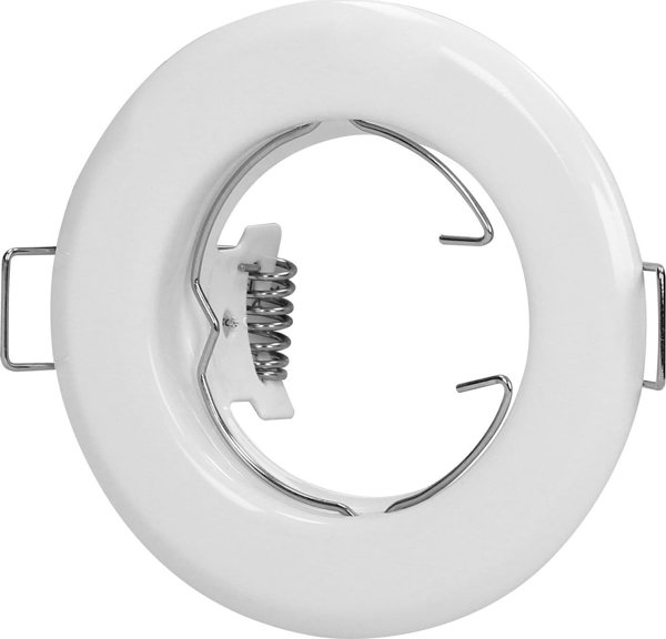 Διακοσμητικό πλαίσιο Orno SUTRI RC για σποτ, MR16/GU10 max 50W, στρογγυλό, σταθερό, λευκό