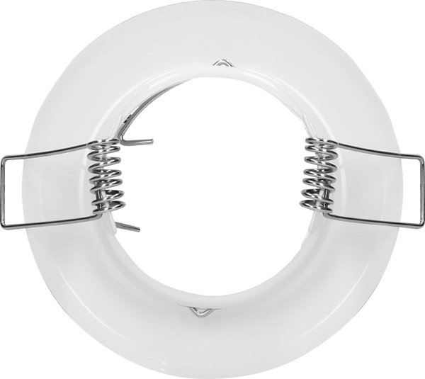 Διακοσμητικό πλαίσιο Orno SUTRI RC για σποτ, MR16/GU10 max 50W, στρογγυλό, σταθερό, λευκό
