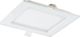 Φωτιστικό downlight Orno AKMAN LED 12W, ενσωματωμένο, τετράγωνο, 780lm, 3000K, λευκό, ενσωματωμένος μετασχηματιστής LED OR-OD-6055WLX3