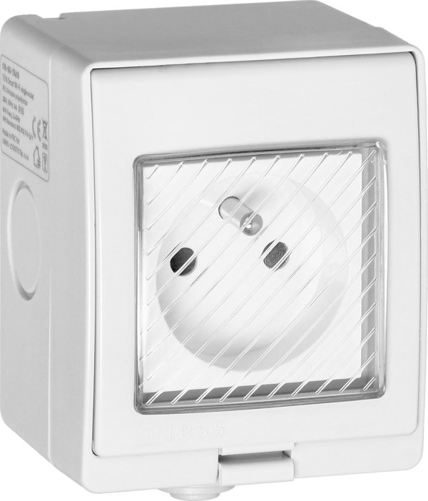 Orno Επιτοίχια Πρίζα Smart Wi-Fi IP55 Tuya - Έξυπνη Πρίζα Εξωτερικού Χώρου