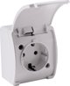 Orno Μονή πρίζα 2P+Z Schuko AQUATIC, IP44, λευκό, 10 τεμ.