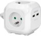 Orno Πολύπριζο 4 θέσεων 2P+Z, φορτιστής 2xUSB, 1,4m H05VV-F 3x1mm2, λευκό