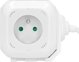 Orno Πολύπριζο 4 θέσεων 2P+Z, φορτιστής 2xUSB, 1,4m H05VV-F 3x1mm2, λευκό