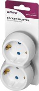 Orno Πολύπριζο 2x2P+Z (Schuko), λευκό-γκρι