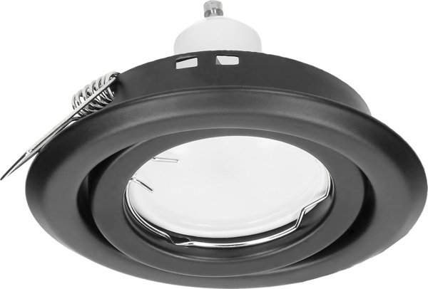 Orno SUTRI RM διακοσμητικό πλαίσιο για σποτ, MR16/GU10 max 50W, στρογγυλό, ρυθμιζόμενο, μαύρο