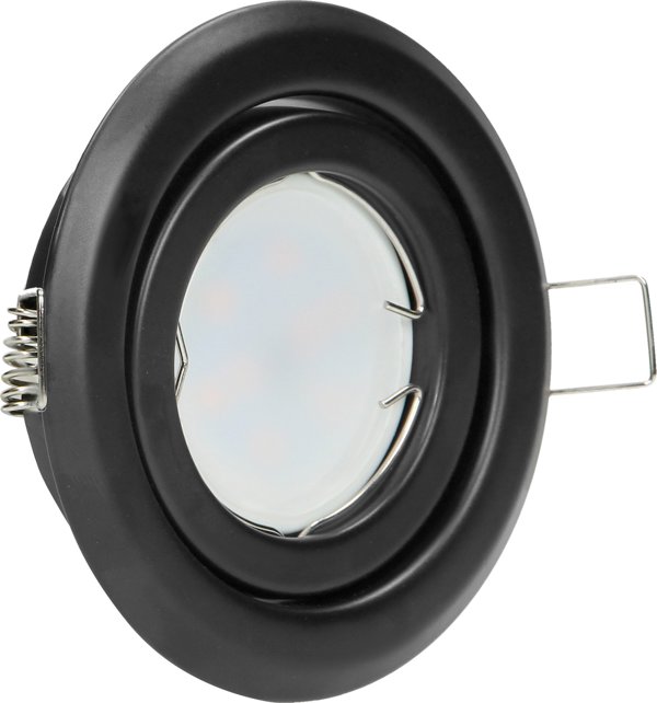 Orno SUTRI RM διακοσμητικό πλαίσιο για σποτ, MR16/GU10 max 50W, στρογγυλό, ρυθμιζόμενο, μαύρο