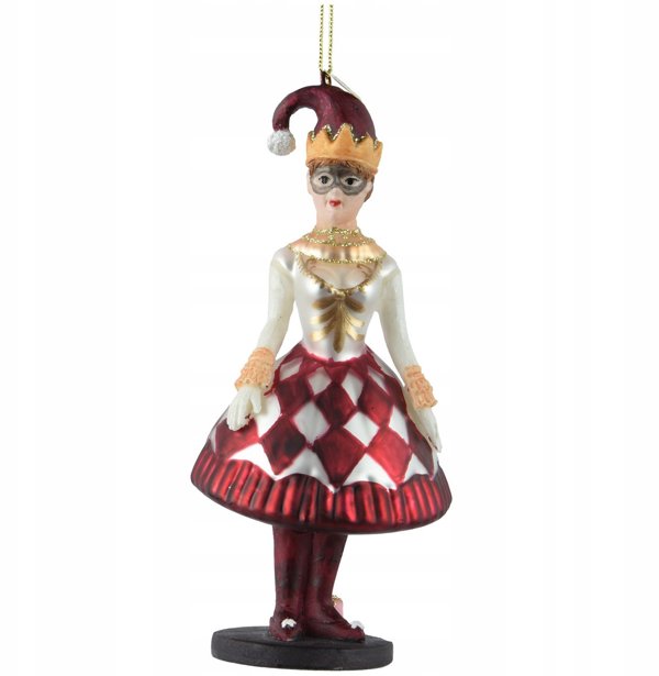 ORNAMENT GLASS JOCKER 14CM
