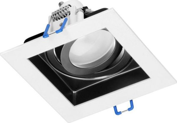 Διακοσμητικό πλαίσιο σποτ Orno, MR16/GU10 max 50W, ρυθμιζόμενο λευκό+μαύρο OR-OD-6166/W-B