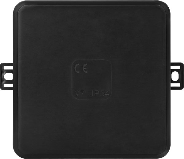 Κουτί επιφανειακής τοποθέτησης Orno CLICK, IP54, 12 διόδους, 100x100x41mm, μαύρο, OR-JB-13804/B