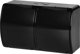 Orno Διπλή πρίζα 2x2P+Z Schuko AQUATIC, IP44, μαύρο