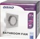 Orno Ανεμιστήρας μπάνιου 100mm, επιτοίχιος με αισθητήρα υγρασίας και χρονοδιακόπτη