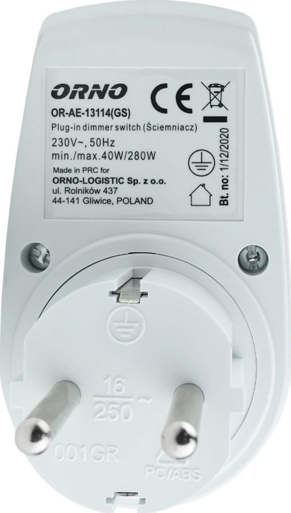 Orno Ρυθμιστής φωτεινότητας με πρίζα Schuko 2880