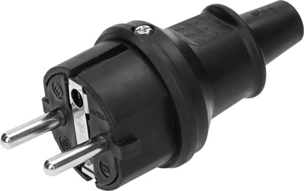 Orno Μίνι Πρίζα Uni-Schuko IP44, 16A, 230V, Μαύρη