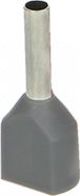 Orno Διπλό μονωμένο χιτώνιο, μέγιστη διατομή 2,5mm², μήκος χάλκινου χιτωνίου 10mm, Συσκευασία 25 τεμαχίων.