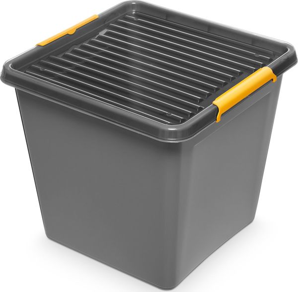 Δοχείο αποθήκευσης ORPLAST, Solidstore box, 36l, γκρι