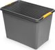 Orplast SolidStore Δοχείο Αποθήκευσης με Ρόδες και Καπάκι 80lt, Γκρι, Ανθεκτικό Πλαστικό