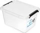 Orplast SimpleStore Δοχείο Αποθήκευσης 2L, Διαφανές, 19.5 x 15 x 11 cm, με Καπάκι και Κλιπ