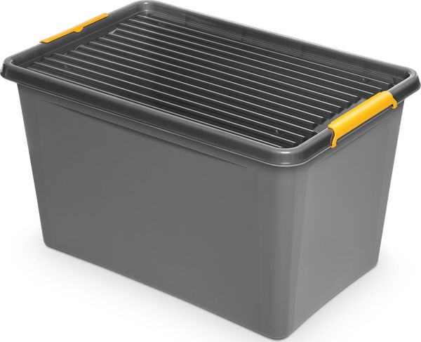 Δοχείο Αποθήκευσης Orplast Simple Box, 60l, Πλαστικό, Γκρι, 58x39x35cm
