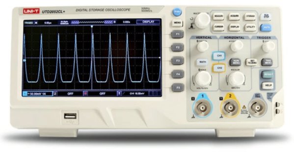 Παλμογράφος 2 καναλιών, 50MHz, 500MSa/s, 64kpts, 5000wfms/s, UNI-T