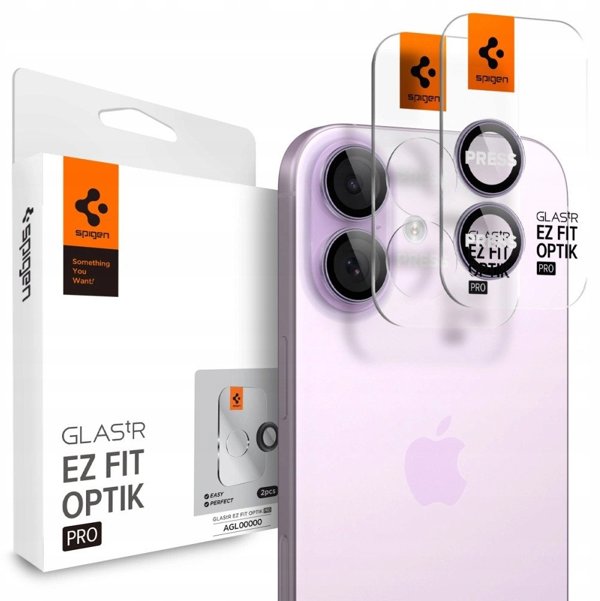 ΠΡΟΣΤΑΤΕΥΤΙΚΟ ΚΑΜΕΡΑΣ SPIGEN OPTIK PRO GLAS.TR ”EZ FIT” CAMERA PROTECTOR 2-PACK IPHONE 16 / 16 PLUS / 17 PURPLE