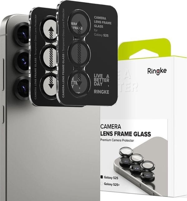 ΠΡΟΣΤΑΤΕΥΤΙΚΟ ΚΑΜΕΡΑΣ RINGKE CAMERA FRAME PROTECTOR 2-PACK GALAXY S25 BLACK