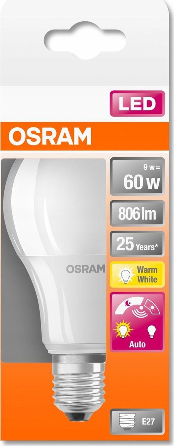 Osram LEDSCLA60DS 9W/827 230V FR E27 OSRAM