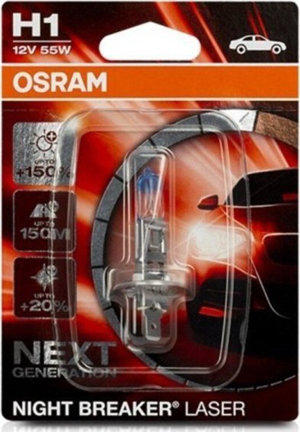 Λάμπα Αυτοκινήτου OSRAM 64150NL-01B H1 12V 55W
