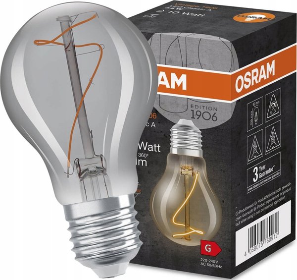 ΛΑΜΠΑ LED Osram E27 60 3.4W 1800K 230V 14111793 4058075760912