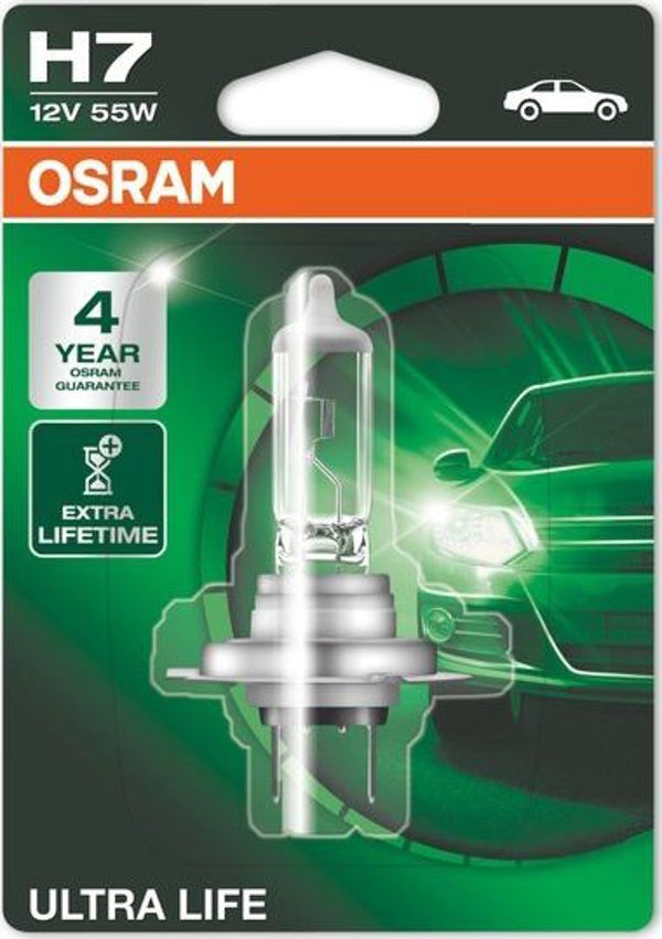 Λάμπα Αυτοκινήτου Osram H7 12V 55W - Γνήσιος Λαμπτήρας Αλογόνου