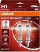 Osram OSRAM Λάμπες αυτοκινήτου NIGHT BREAKER LASER +150% H1 55W 12V P14.5S 2τμχ