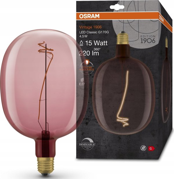 Osram 1906LBALLOND4.5W/816 230V FIL PK E27