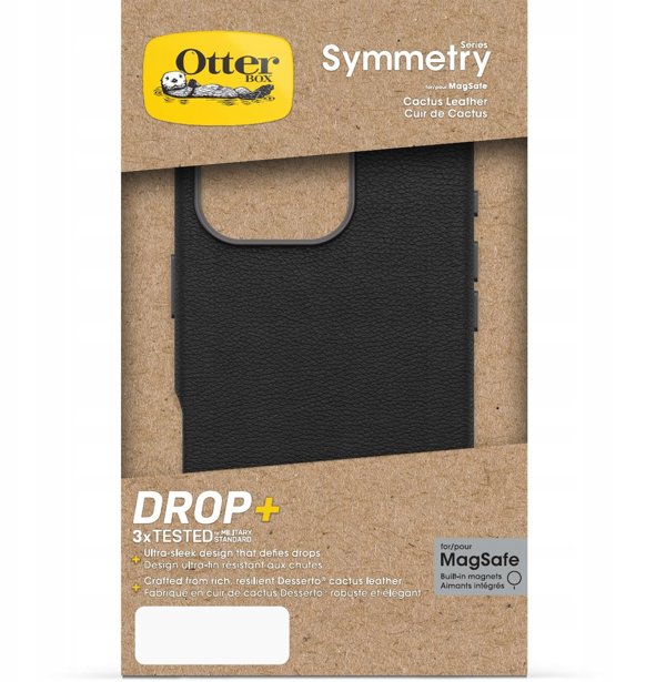 Otterbox Symmetry Δερμάτινη Θήκη Cactus για MagSafe, iPhone 16 Pro, μαύρο