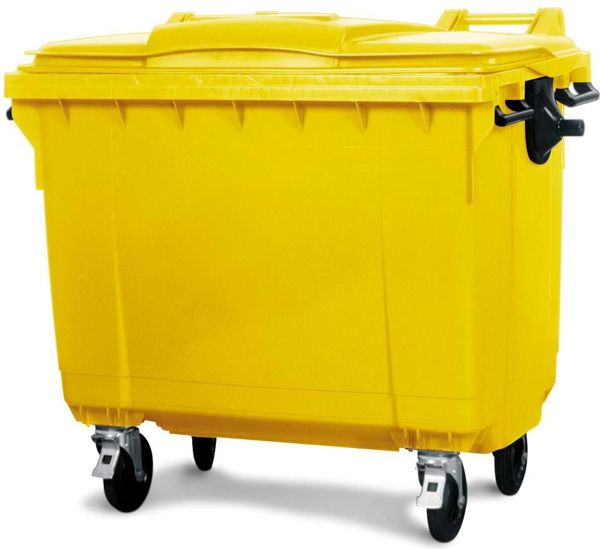 Otto Κάδος απορριμμάτων κίτρινος 1100L (POJ 1100 ΖΟΛ)