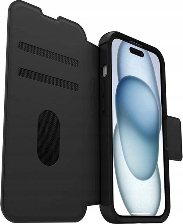 Otterbox Strada MagSafe Θήκη Πορτοφόλι, iPhone 15, Μαύρο