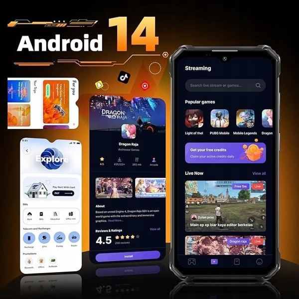 Τηλέφωνο Oukitel WP23 Plus, 256/8 GB, μαύρο